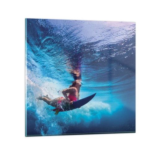 Billede på glas - Dybden af glæde - 50x50 cm