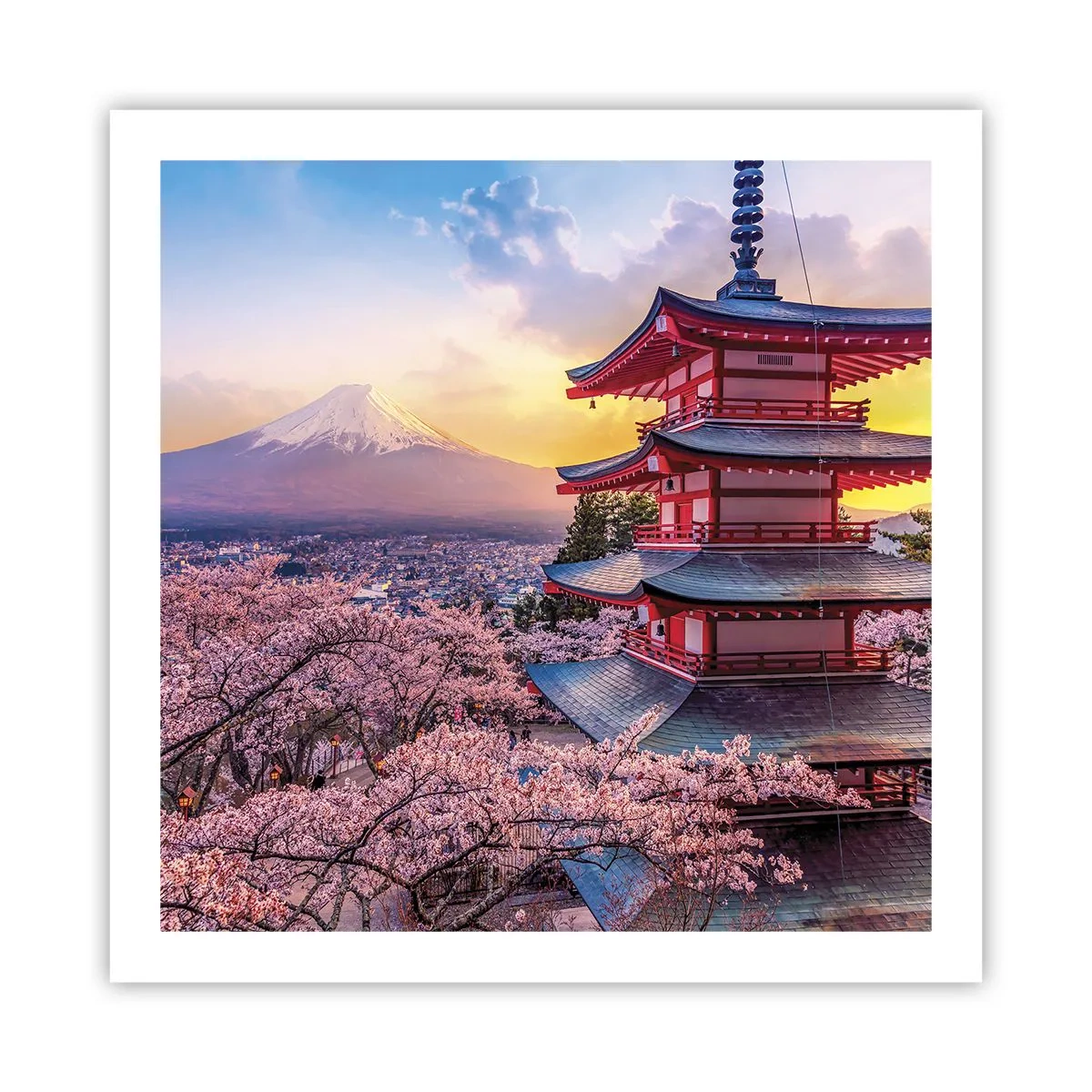 Plakat - Essensen af den japanske ånd - 60x60 cm