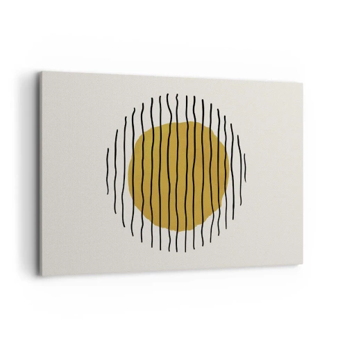 Lærredstryk - Billede på lærred - Abstraktion, der skælver af varme - 120x80 cm