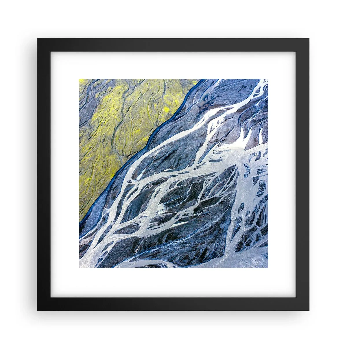 Plakat i sort ramme - Naturens hulemalerier - 30x30 cm