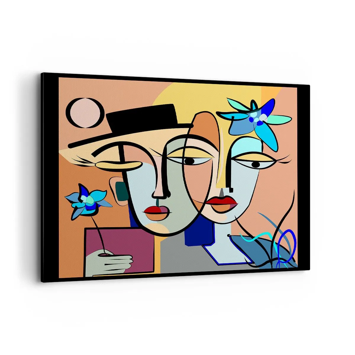 Lærredstryk - Billede på lærred - Picassos randez vous - 100x70 cm