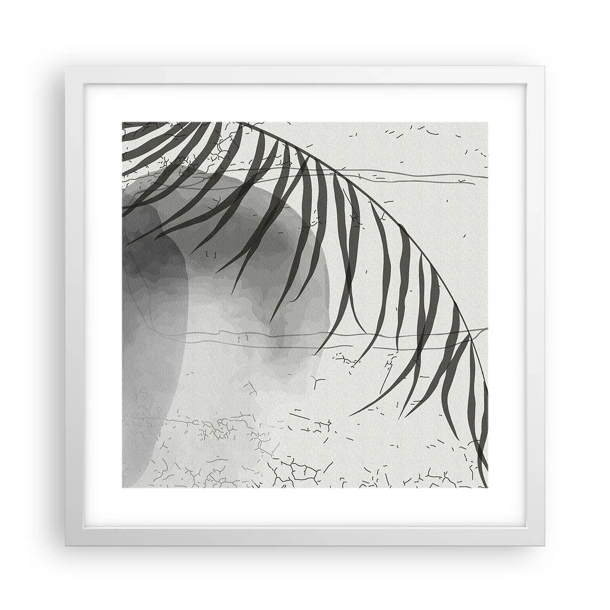 Plakat i hvid ramme - Den subtile eksotisme i naturen - 40x40 cm