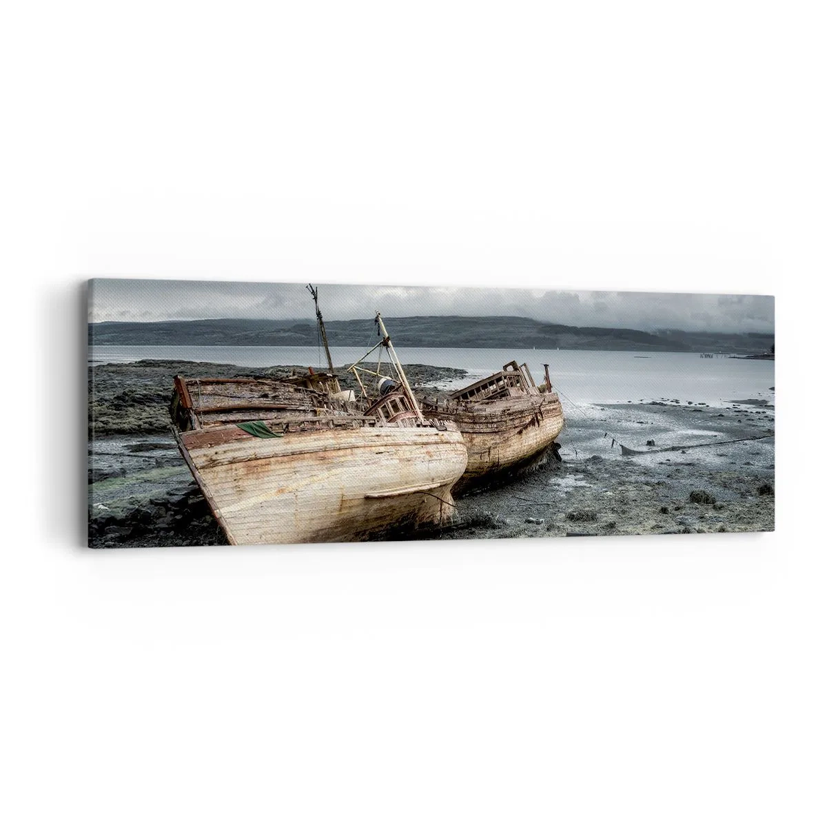 Lærredstryk - Billede på lærred - "Som et tegn på værdige strabadser opfyldt" - 90x30 cm