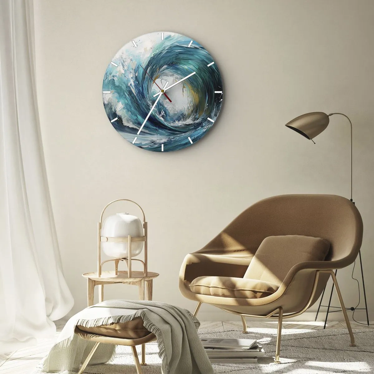 Vægur, Uret - Havets portal - 40x40 cm