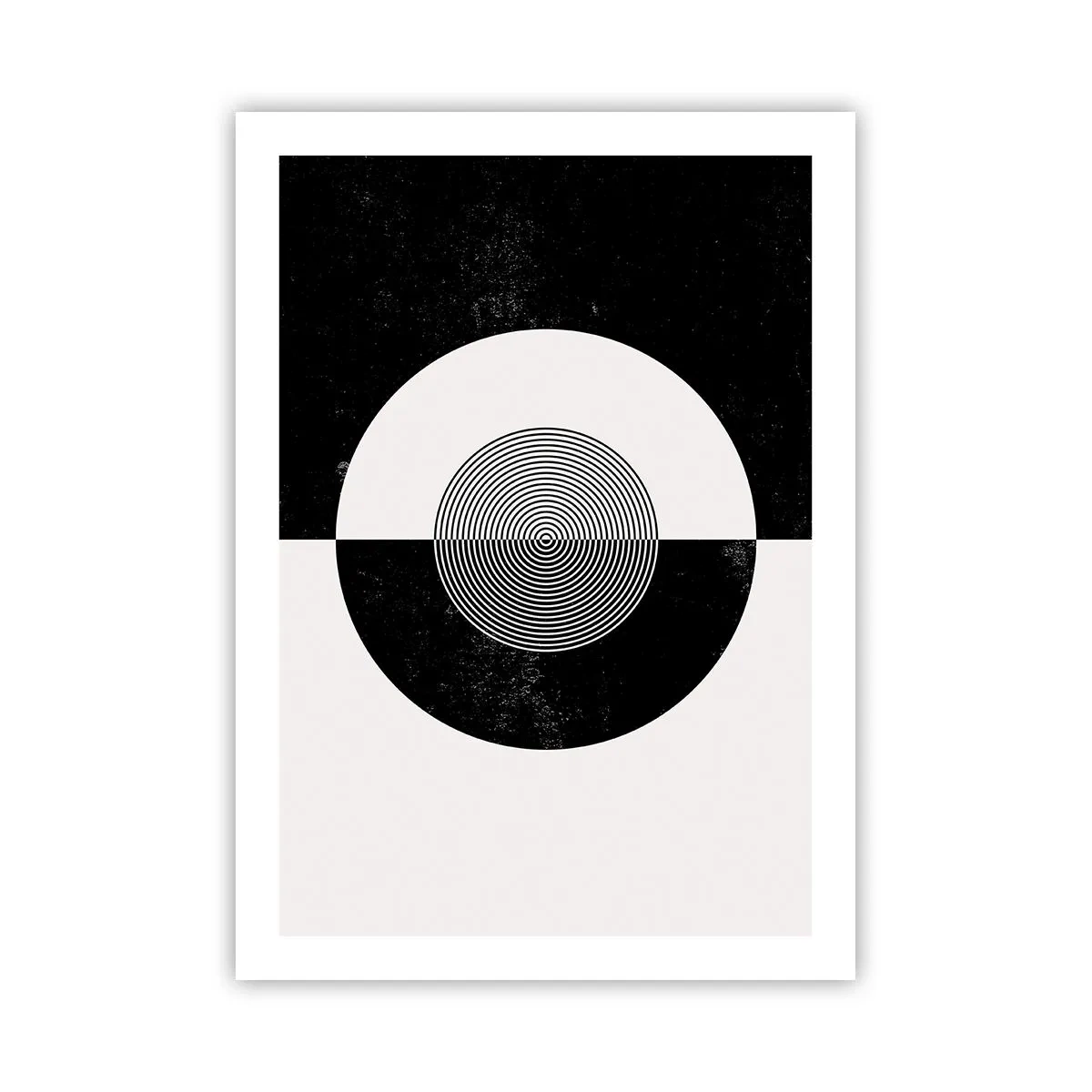 Plakat - Harmoni i sort og hvidt - 50x70 cm