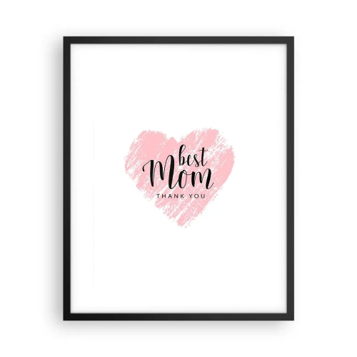 Plakat i sort ramme - Altid det rette øjeblik - 40x50 cm