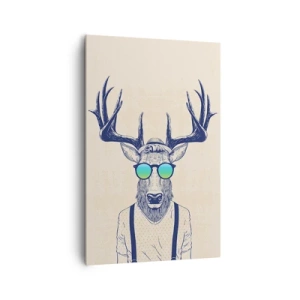 Lærredstryk - Billede på lærred - Hvem forventede du? - 80x120 cm