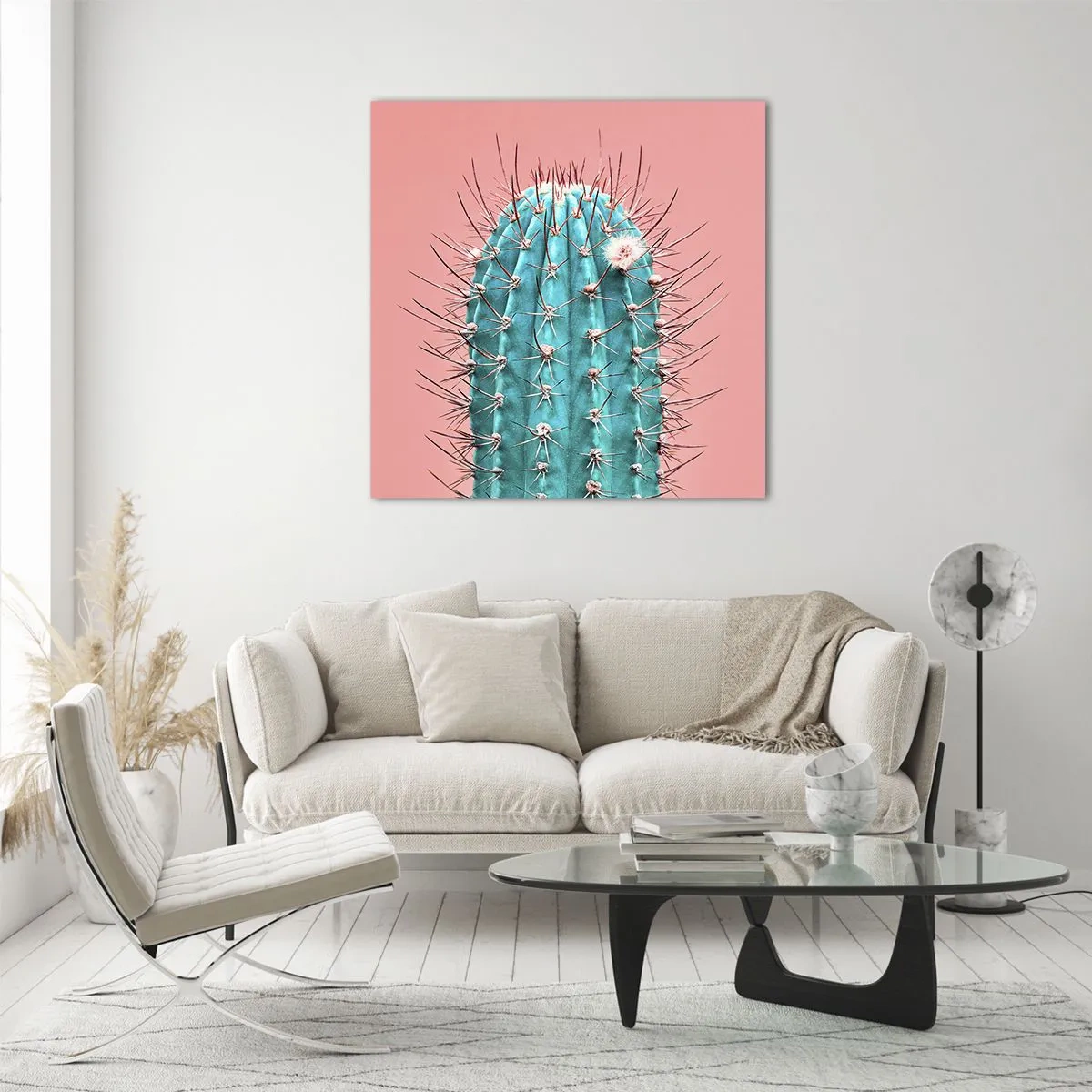 Billede på glas - Bare se - 70x70 cm