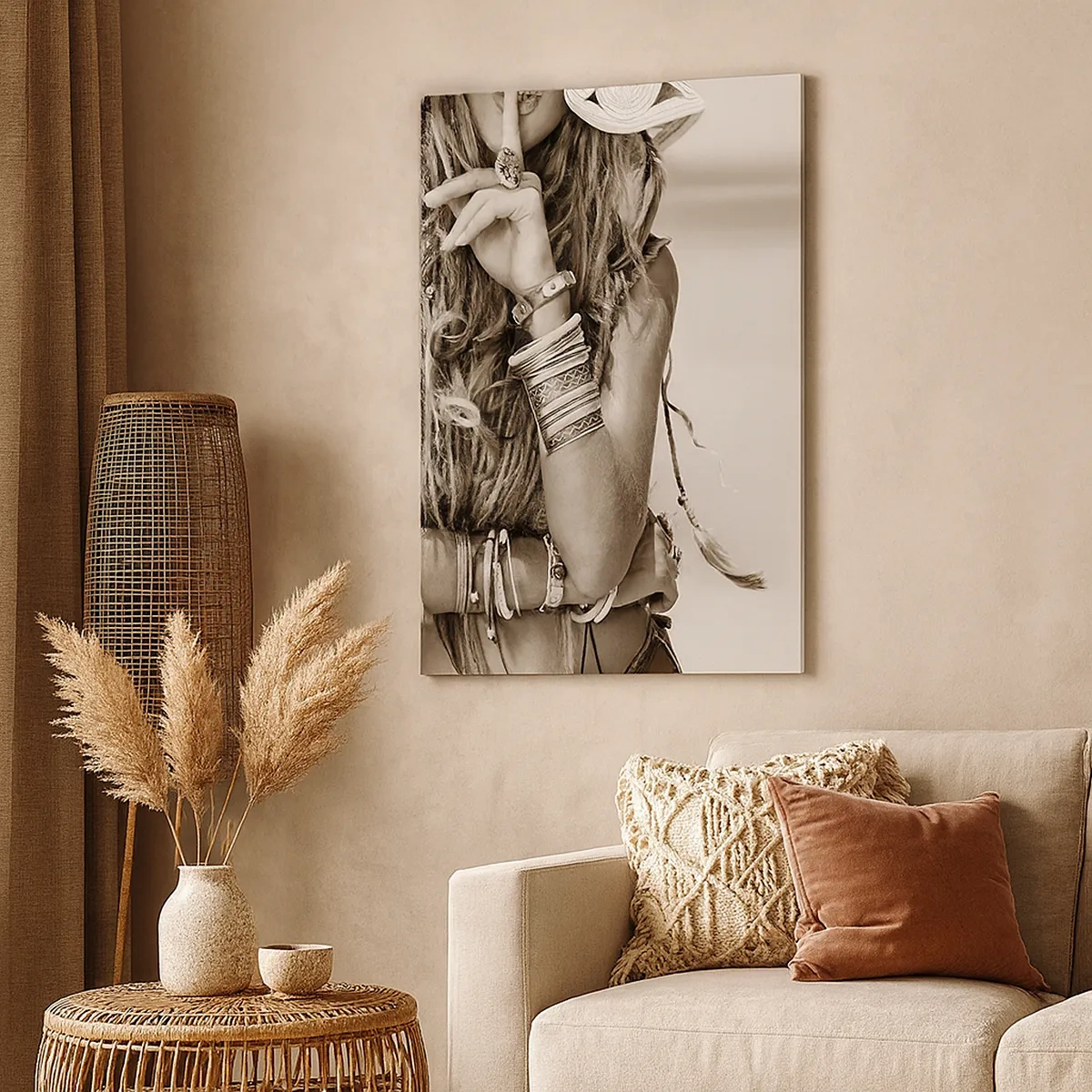 Lærredstryk - Billede på lærred - Som en pige - 50x70 cm