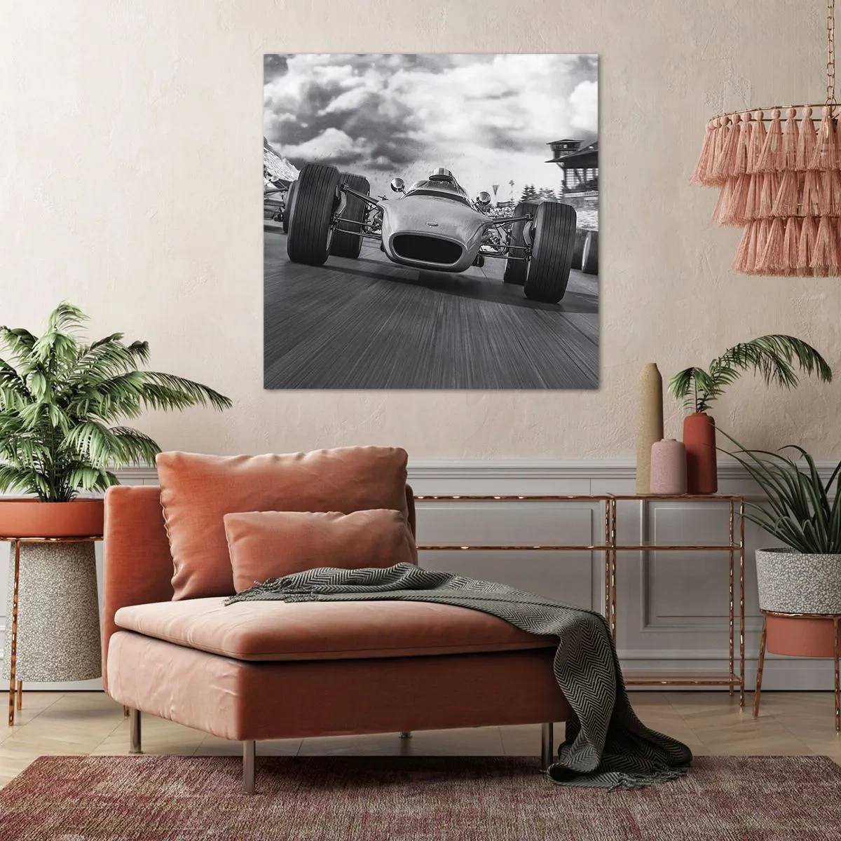 Lærredstryk - Billede på lærred - Der er kraft! - 40x40 cm