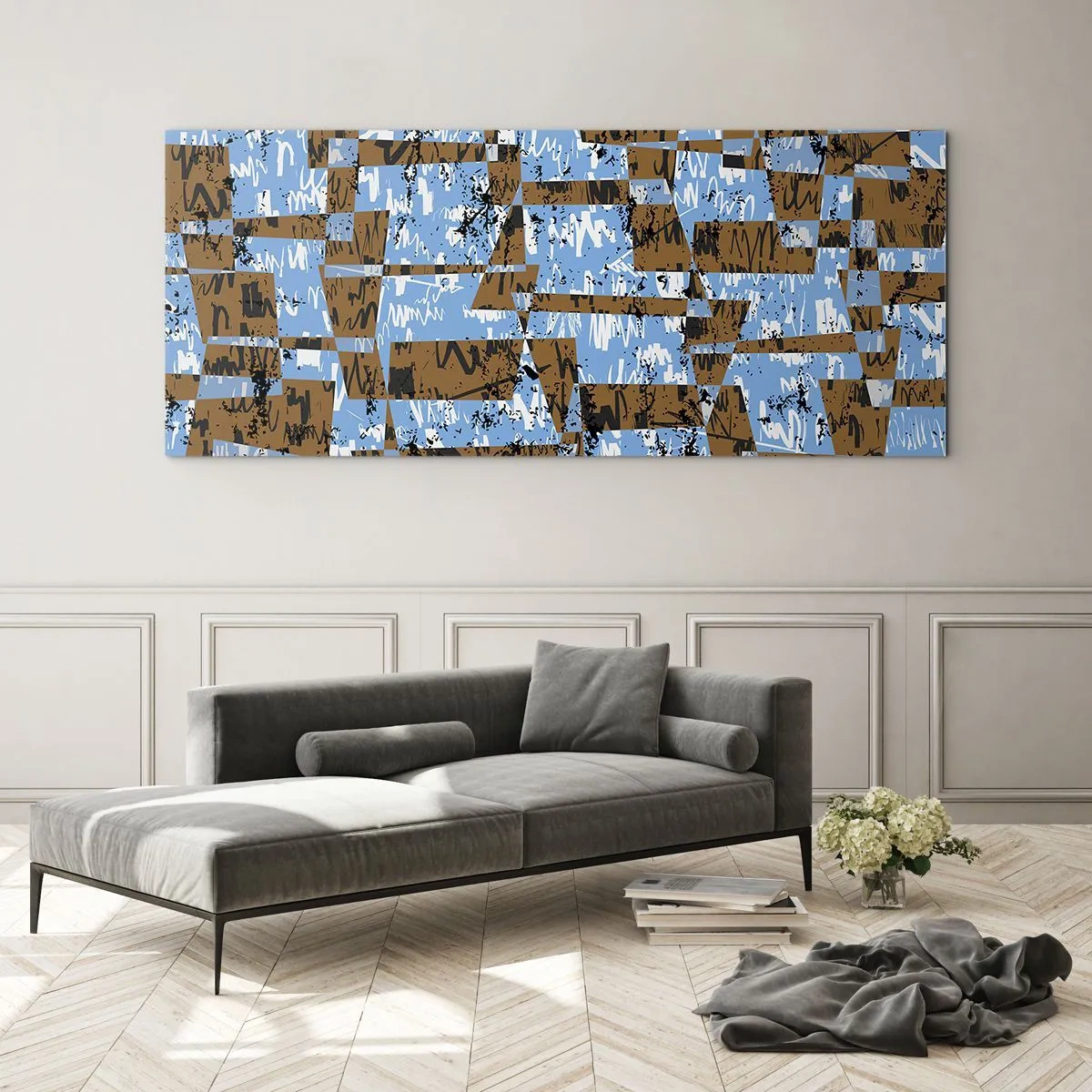 Billede på glas - Ikke oversvømmet udskæring - 90x30 cm