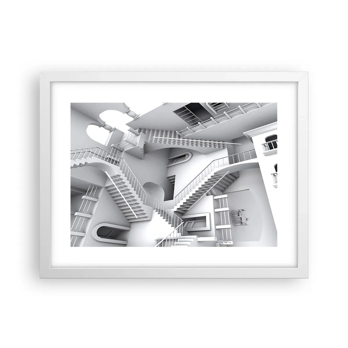 Plakat i hvid ramme - Rummets paradokser - 40x30 cm