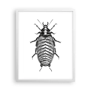 Plakat i hvid ramme - Sikke et eksemplar! - 40x50 cm