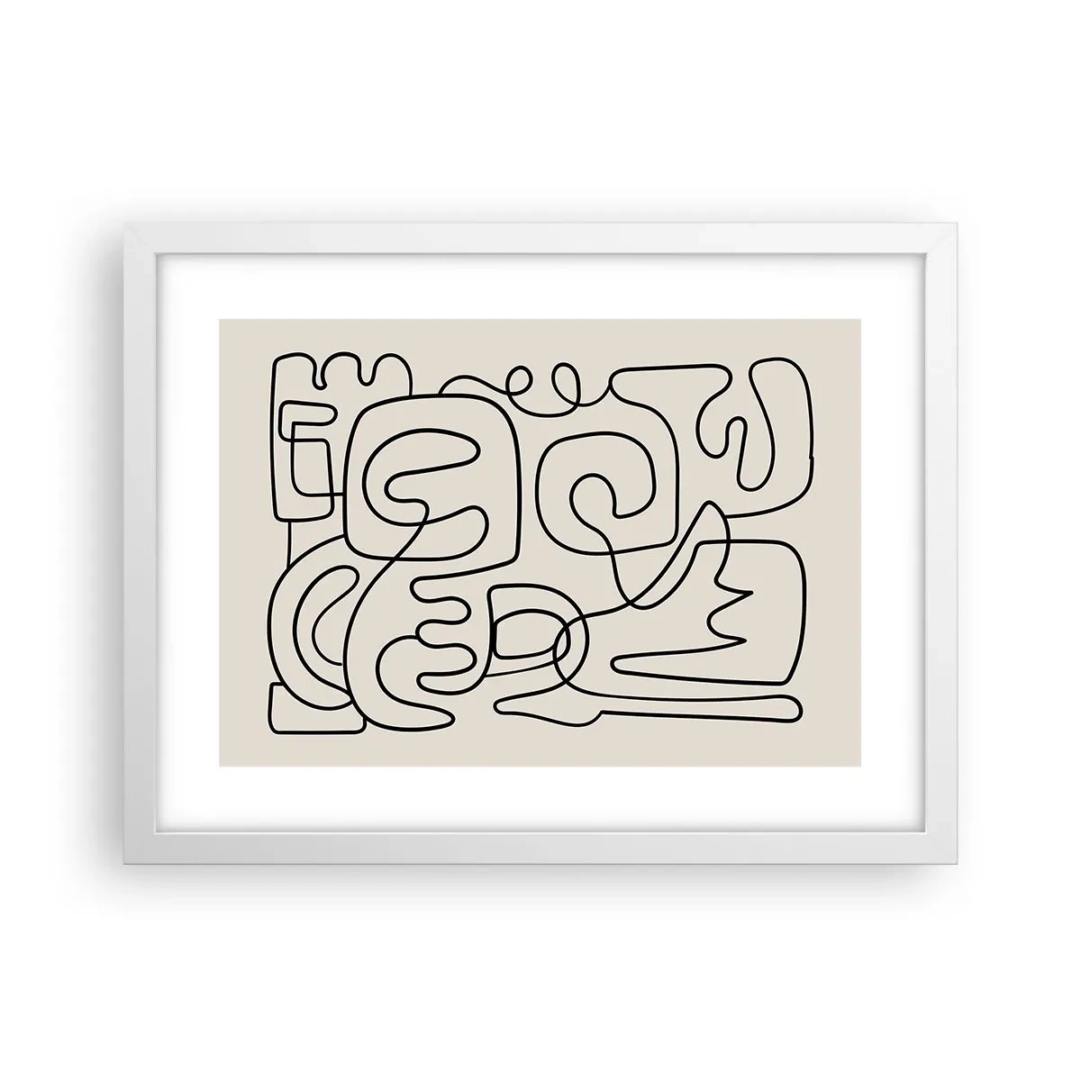 Plakat i hvid ramme - På sporet - 40x30 cm