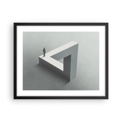 Plakat i sort ramme - Og dog er det muligt - 50x40 cm