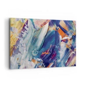 Lærredstryk - Billede på lærred - Forvirring af farver - 100x70 cm