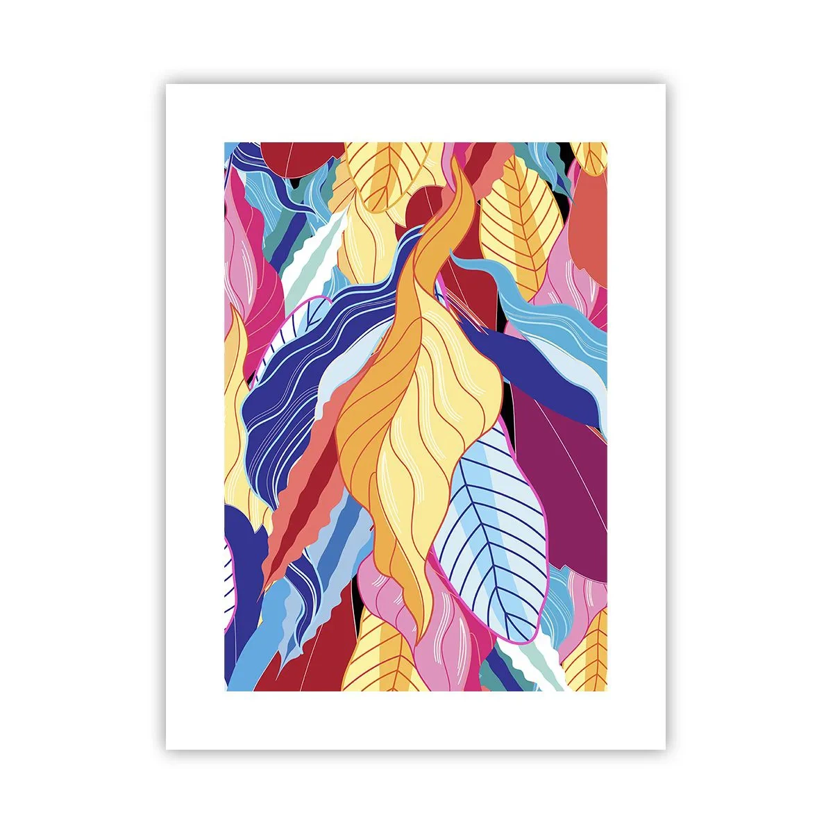 Plakat - Et farverigt rod - 30x40 cm