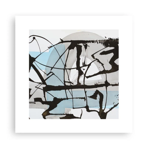 Plakat - Ikke desto mindre blå - 30x30 cm