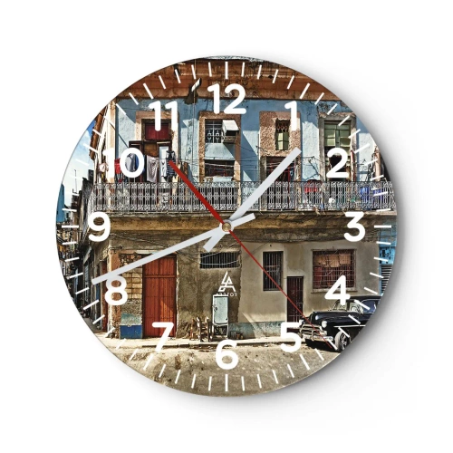 Vægur, Uret - Havana stemning - 30x30 cm