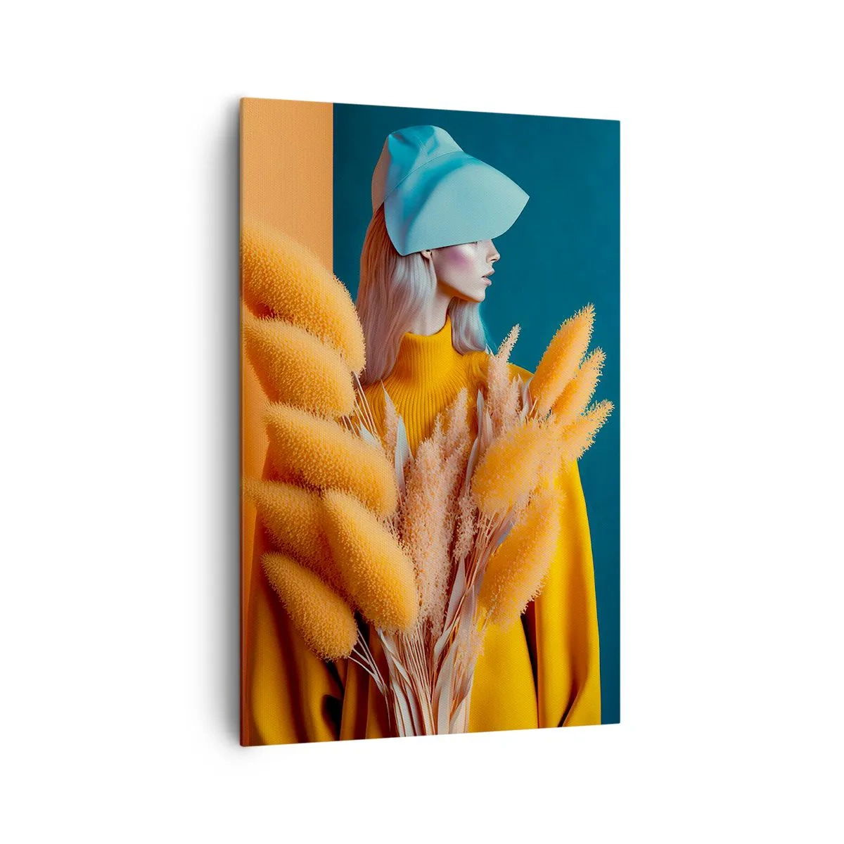 Lærredstryk - Billede på lærred - Fluffy portræt - 80x120 cm