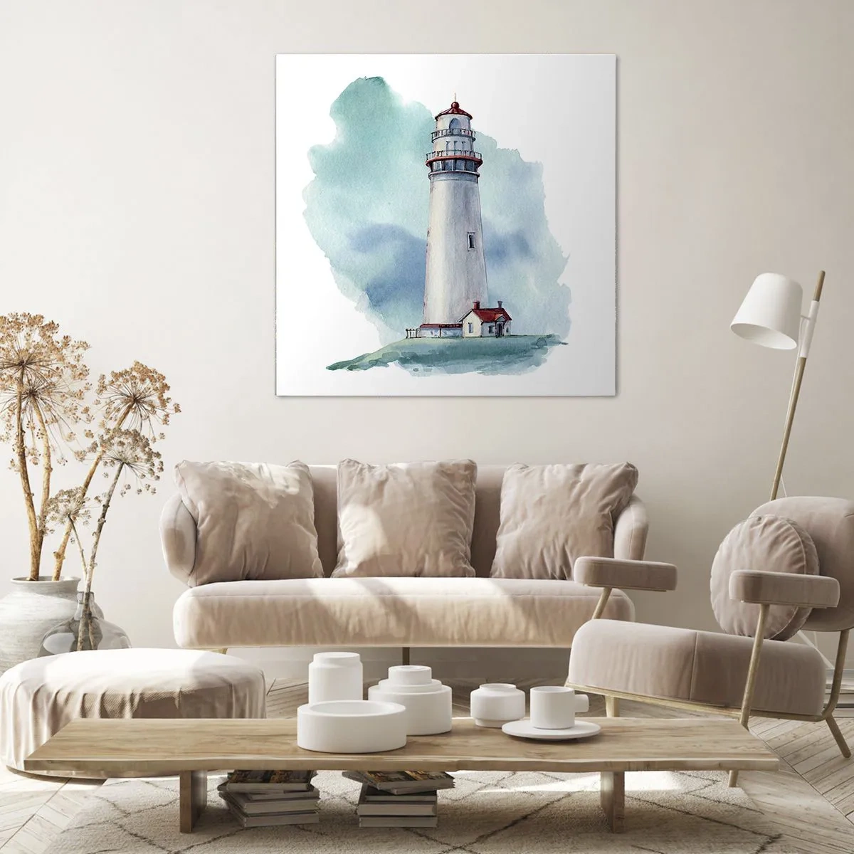 Lærredstryk - Billede på lærred - Det blås blide søster - 50x50 cm