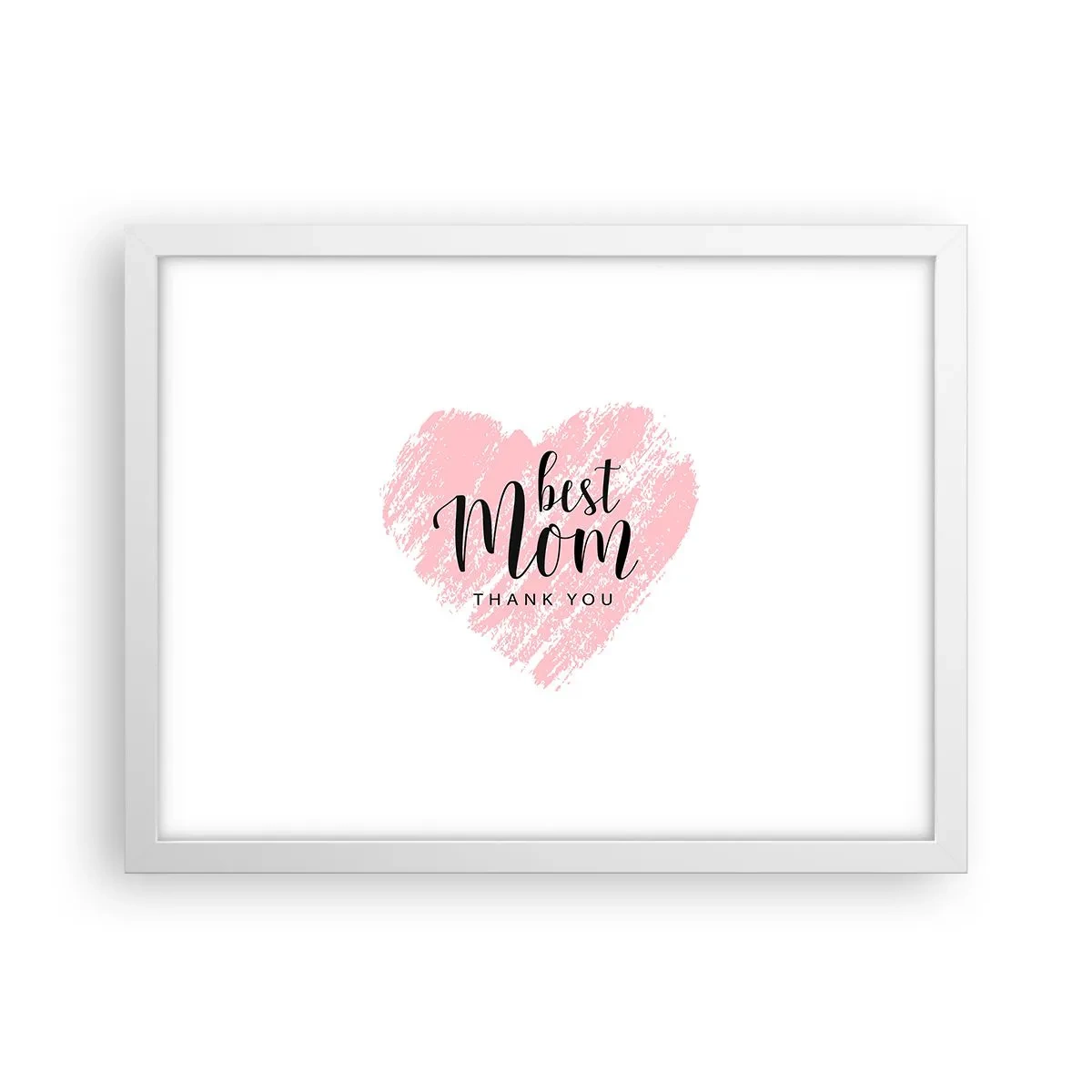 Plakat i hvid ramme - Altid det rette øjeblik - 40x30 cm