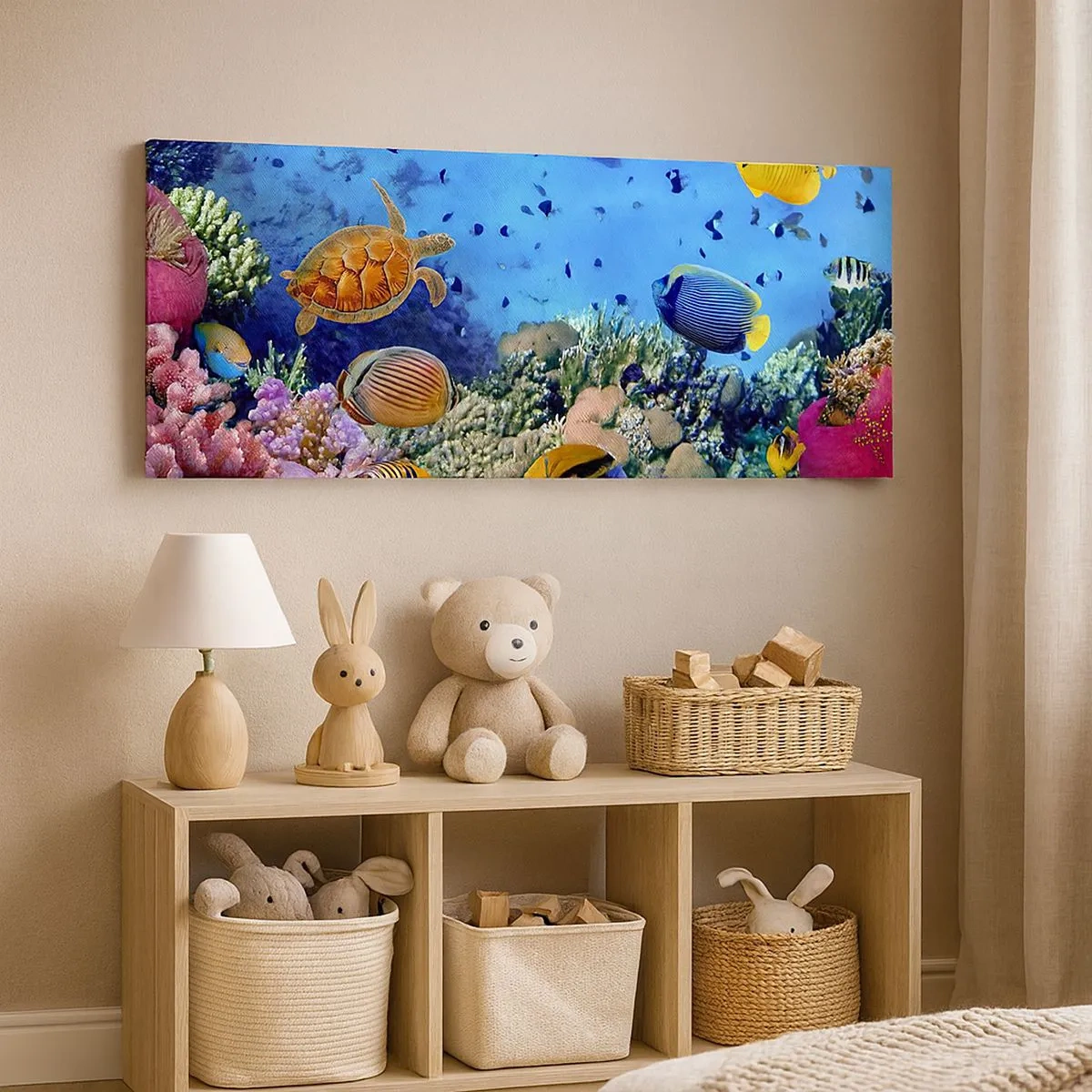 Lærredstryk - Billede på lærred - Og hvad ved vi om livet... - 100x40 cm