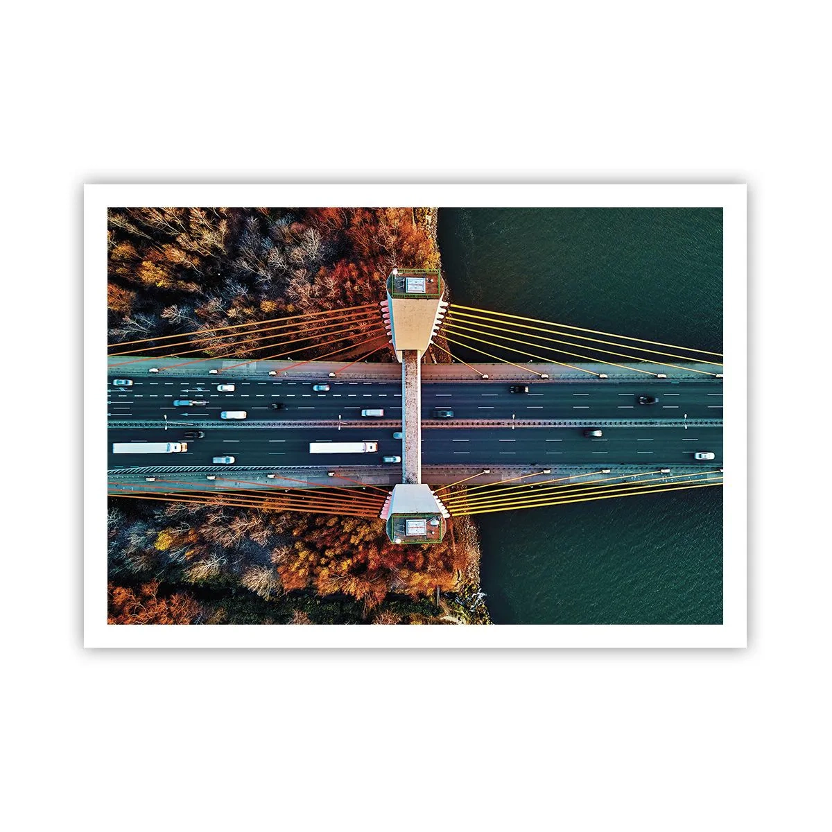 Plakat - Bag vandet, bag skovene - 100x70 cm