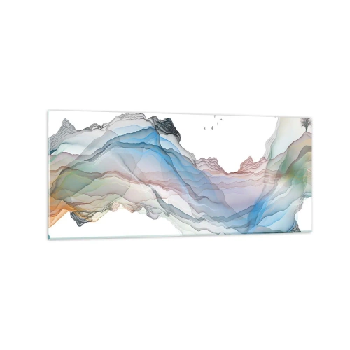 Billede på glas - Mod krystalbjergene - 120x50 cm