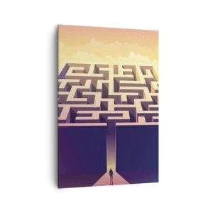 Lærredstryk - Billede på lærred - Tid til beslutning - 70x100 cm