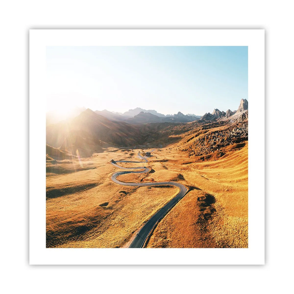 Plakat - I en gylden dal - 50x50 cm