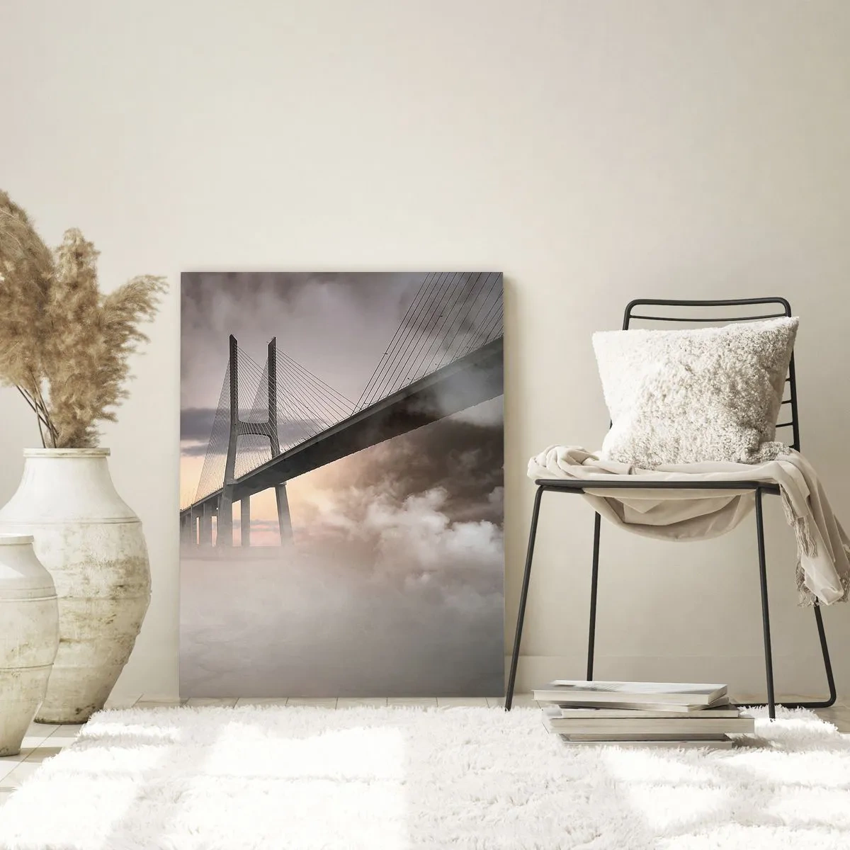 Billede på glas - På en flod, der ikke eksisterer - 50x70 cm