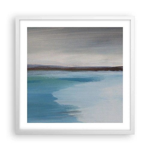 Plakat i hvid ramme - Horisontalt landskab - 50x50 cm