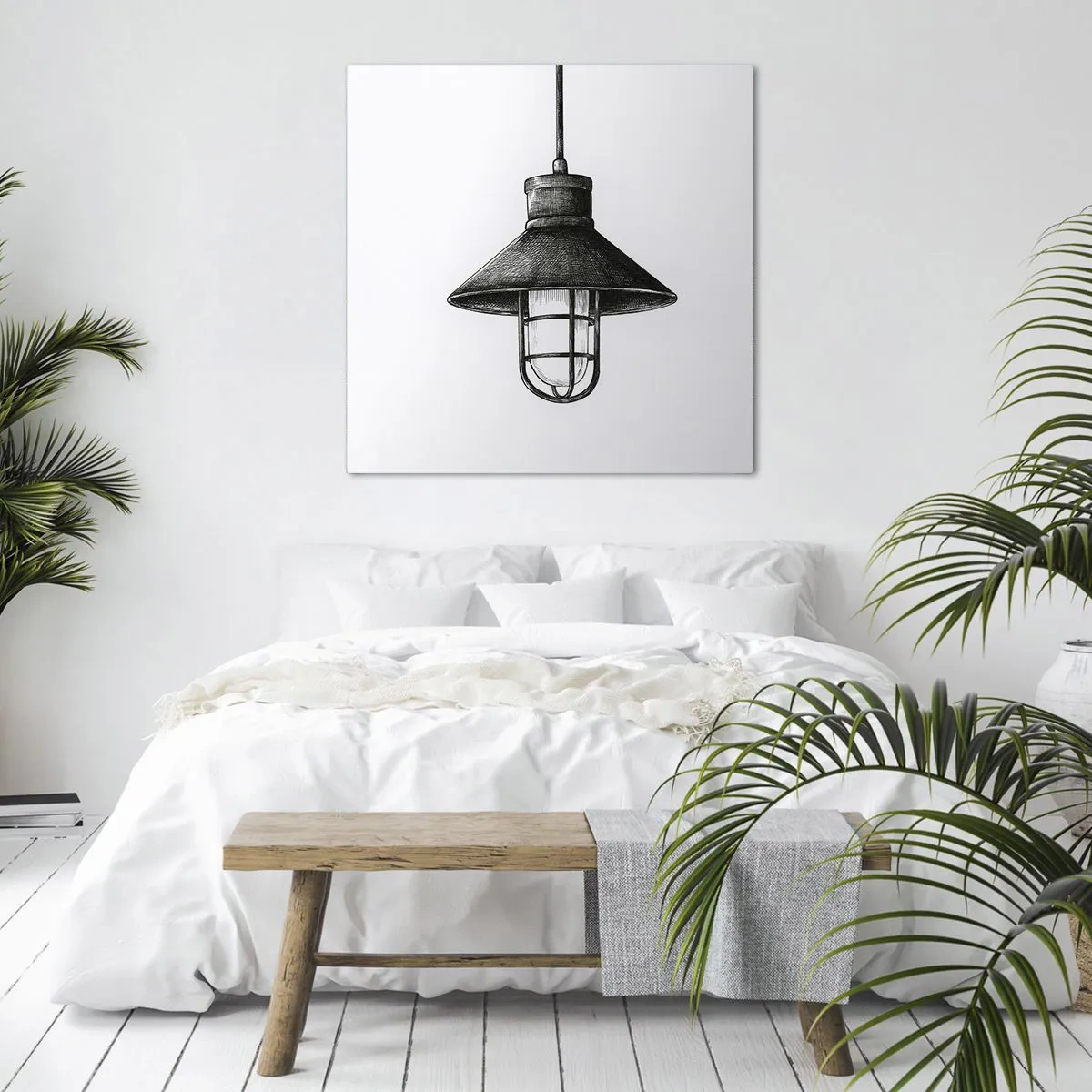 Lærredstryk - Billede på lærred - Som for mange år siden... - 60x60 cm