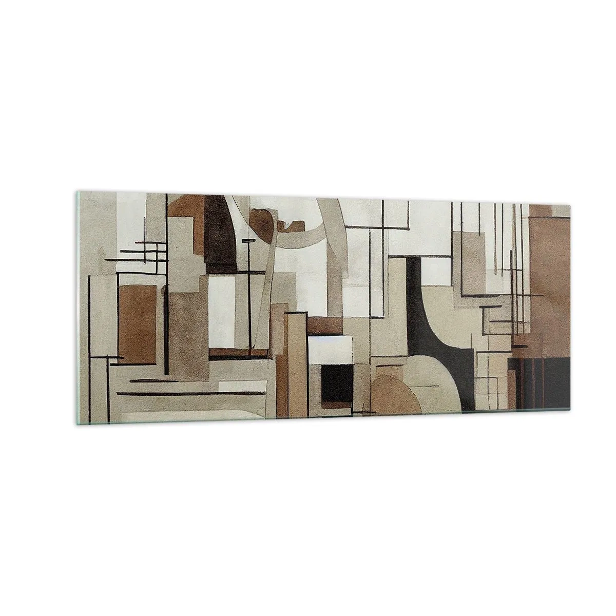 Billede på glas - Bybillede 2.0 - 100x40 cm