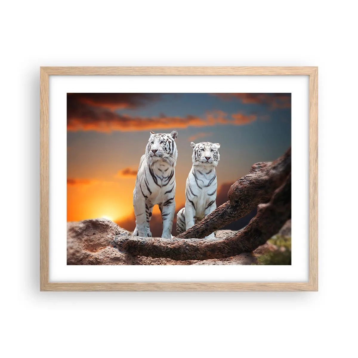 Plakat i ramme af lyst egetræ - Ligesom i Narnia - 50x40 cm