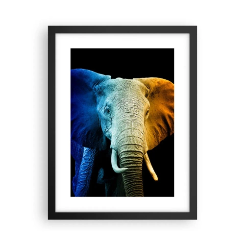 Plakat i sort ramme - Excentrisk, ikke underlig - 30x40 cm