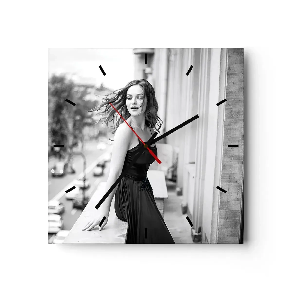 Vægur, Uret - Bestemt en pariser - 40x40 cm