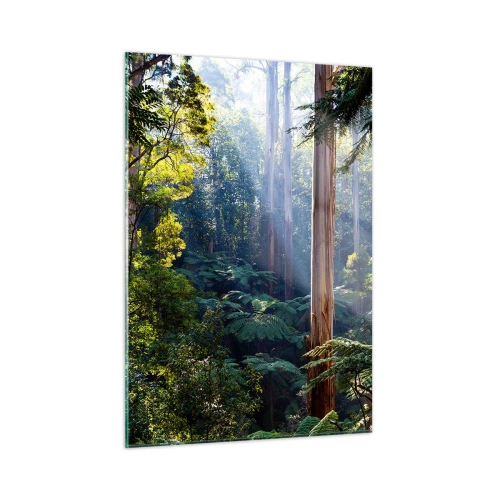 Billede på glas - En fortælling om skoven - 50x70 cm