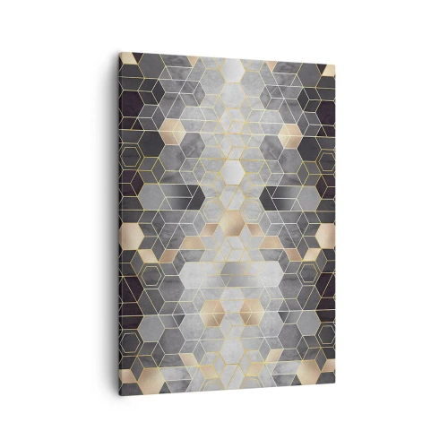 Lærredstryk - Billede på lærred - Sammensætning af diamanter - 50x70 cm