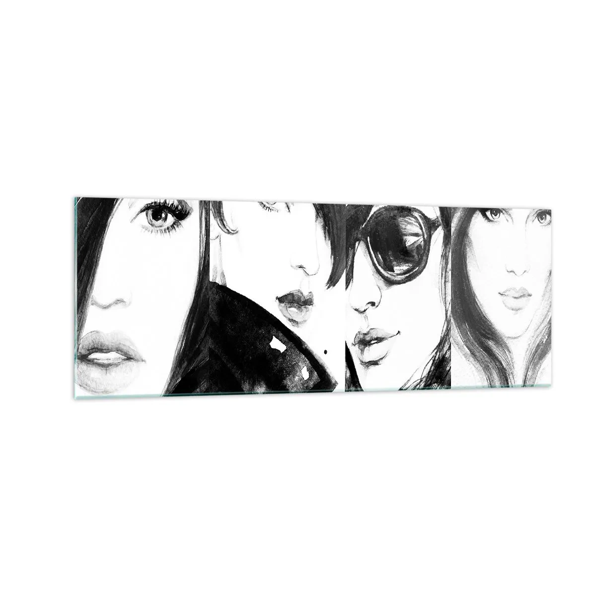 Billede på glas - Skønhed mangedoblet - 140x50 cm
