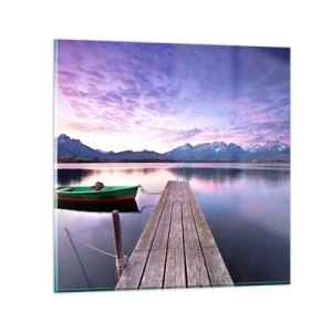 Billede på glas - Venskabelig stilhed - 30x30 cm