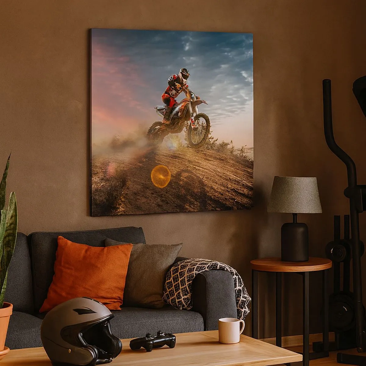 Lærredstryk - Billede på lærred - For sejren - 30x30 cm