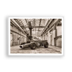 Plakat i hvid ramme - Vinderens hvile - 100x70 cm