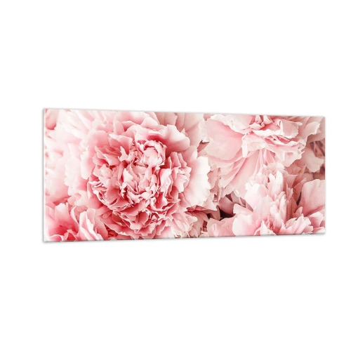 Billede på glas - Lyserød drøm - 100x40 cm