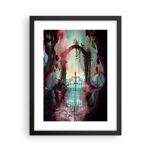 Plakat i sort ramme - Hemmelig have - 30x40 cm