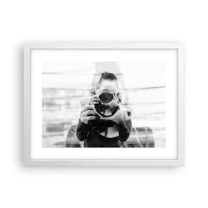 Plakat i hvid ramme - Skaber og materiale - 40x30 cm