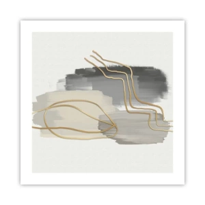 Plakat - Vedholdenhed og bevægelse - 50x50 cm