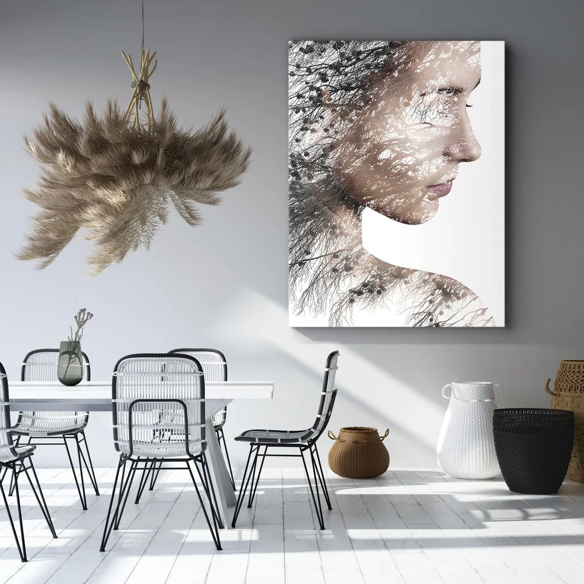 Lærredstryk - Billede på lærred - Skovens ånd - 50x70 cm