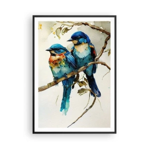 Plakat i sort ramme - Er han fornærmet? - 70x100 cm